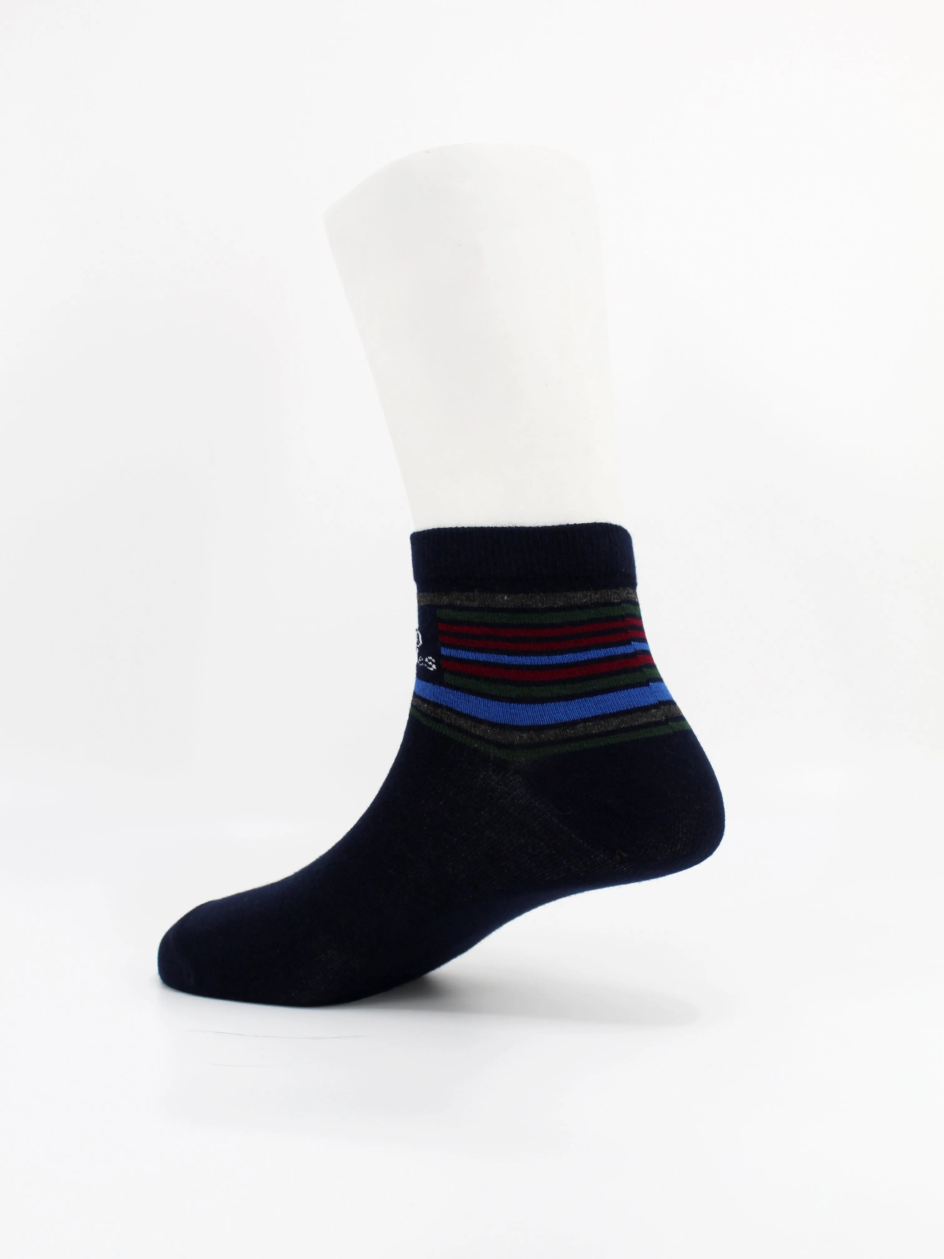 Unisex Cotton Ankle Socks | Multi Color - Pack of 3