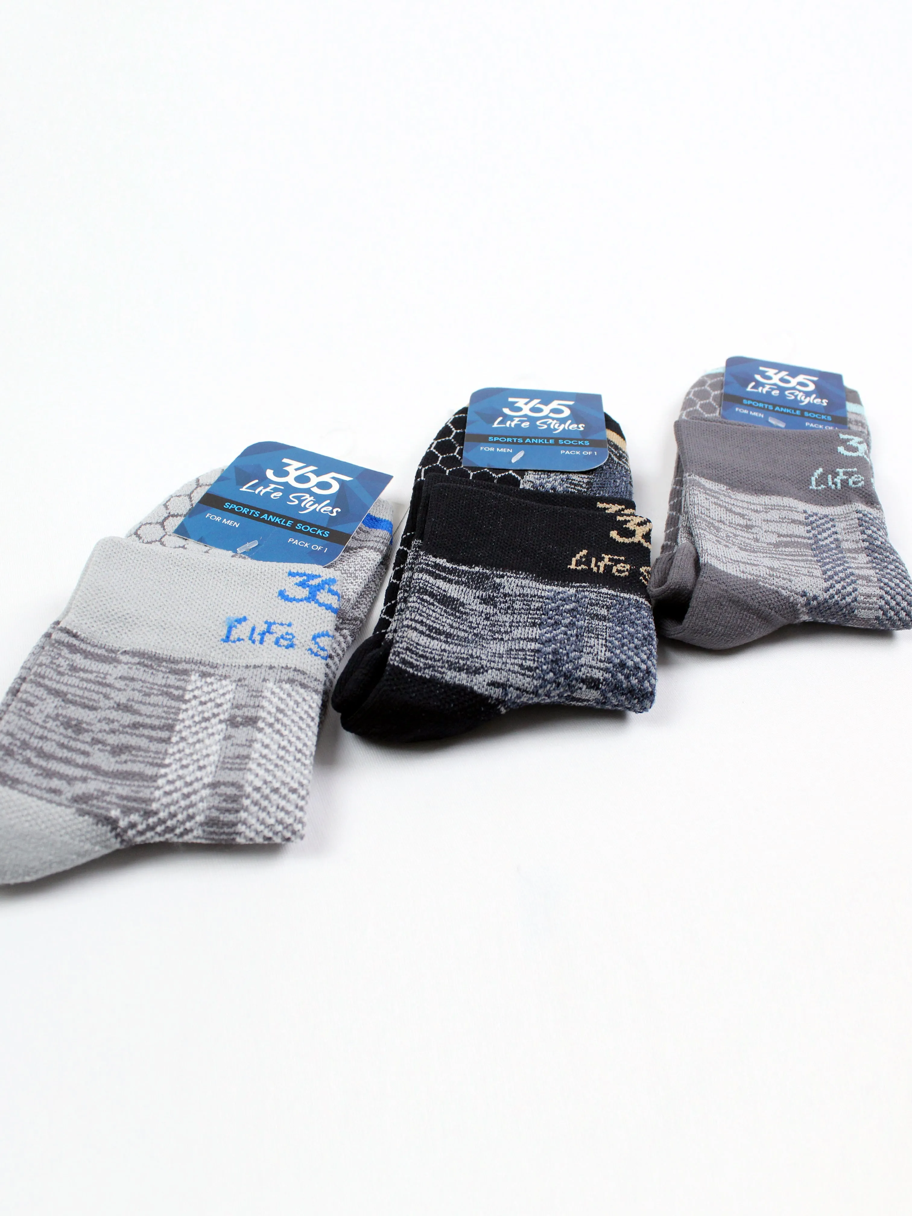 Unisex Cotton Full Length Socks | Multi Color - Pack of 3