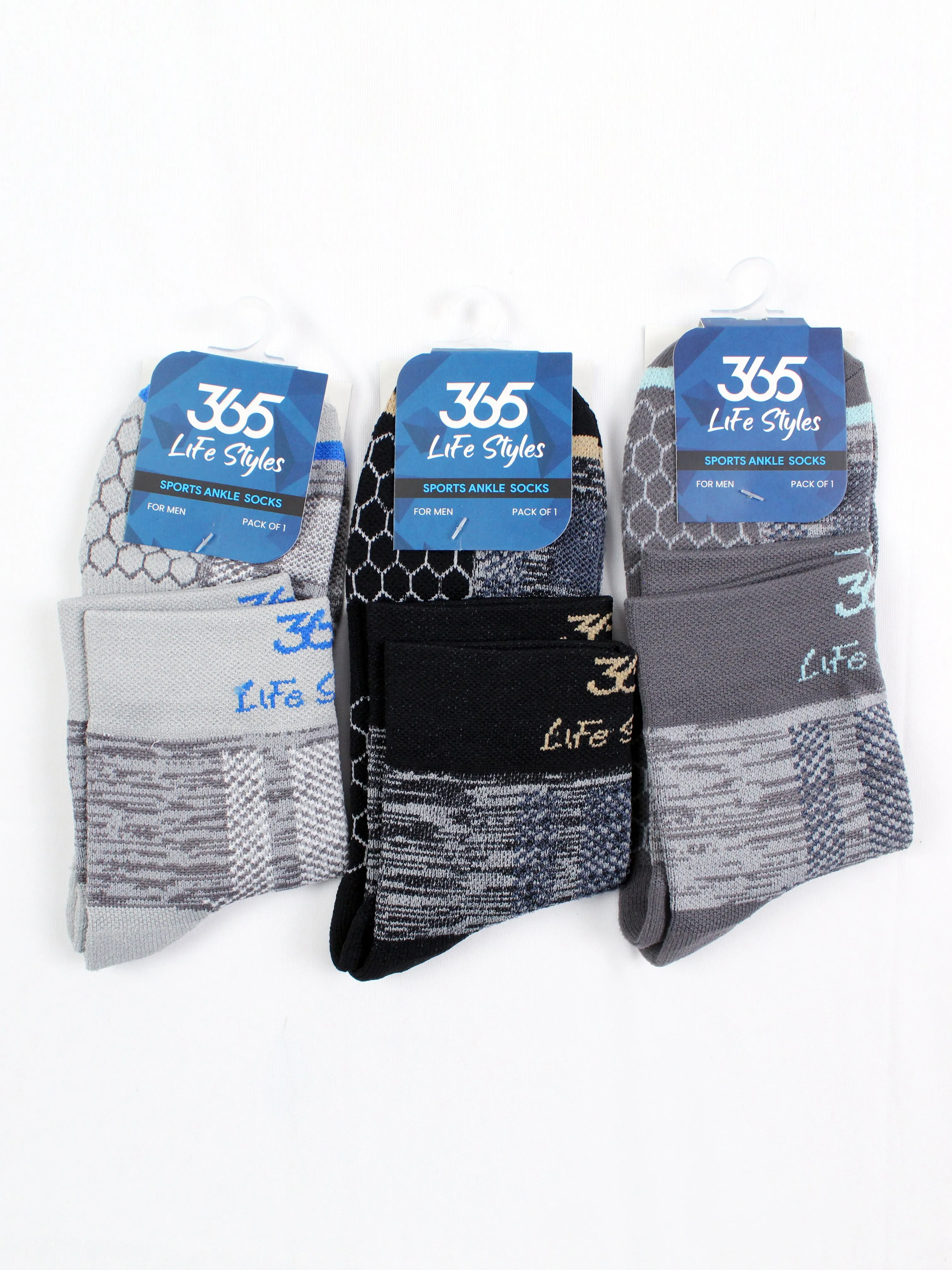 Unisex Cotton Full Length Socks | Multi Color - Pack of 3