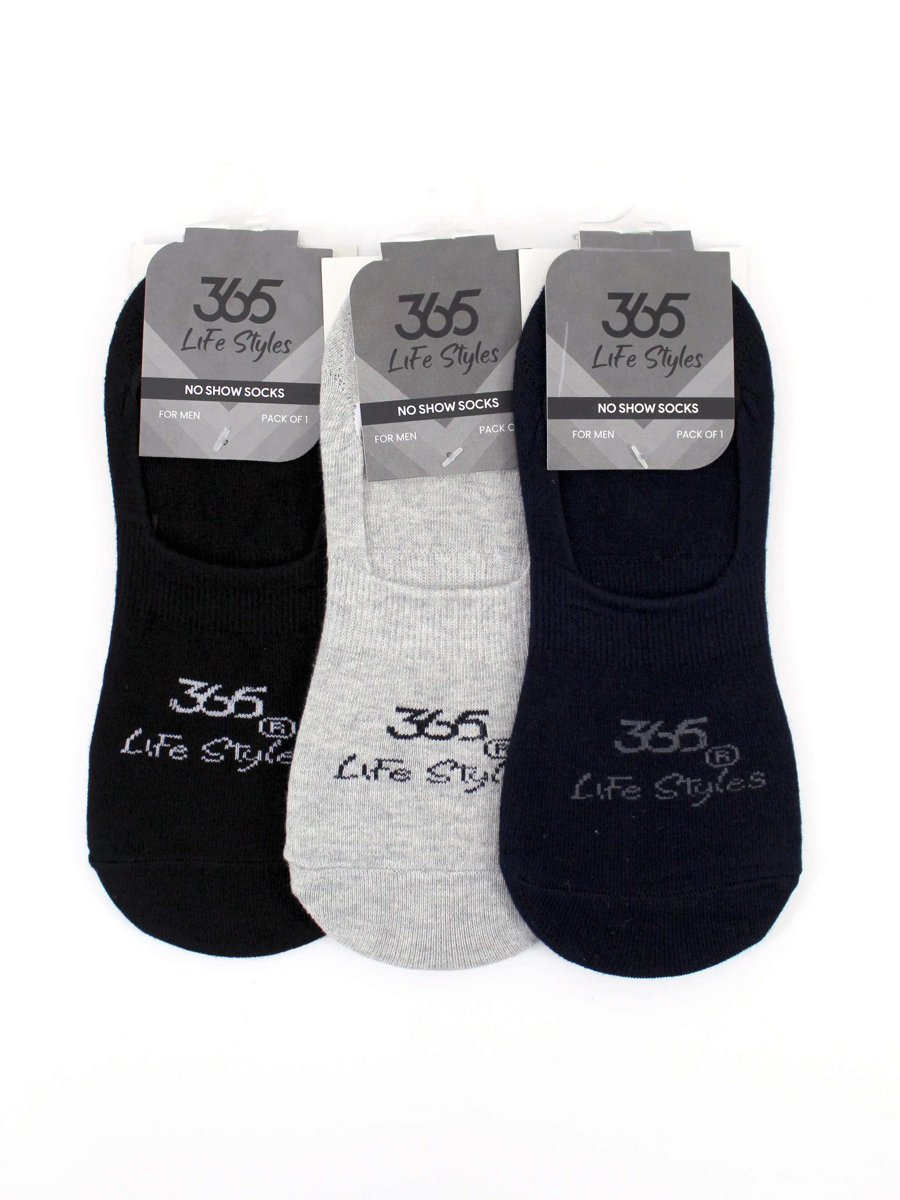 Unisex Cotton No-show Socks | Multi Color - Pack of 3