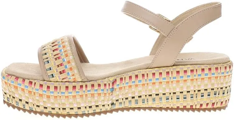 VANELi Womens Walda Platform Casual Sandals Casual Low Heel 1-2" - Beige