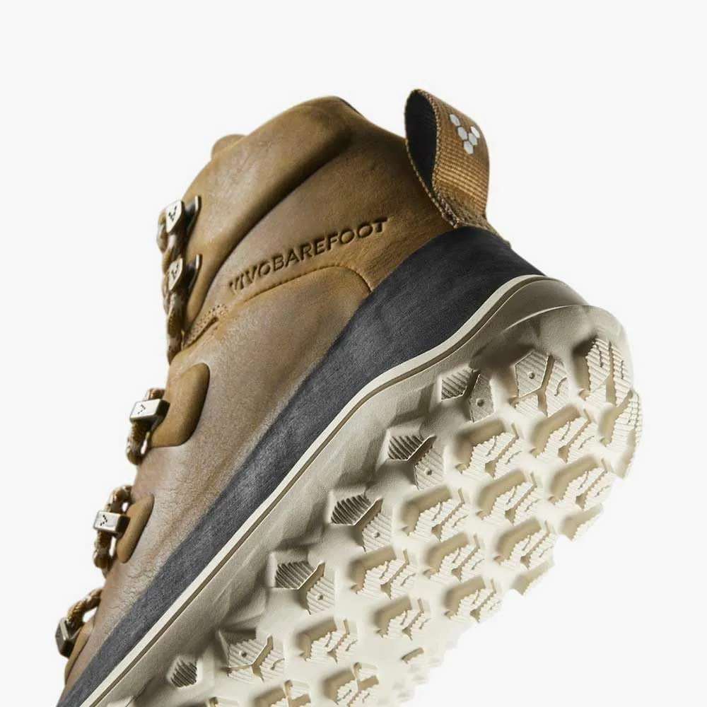 Vivobarefoot Tracker Leather at Mens Barefoot Hiking Boots | Waterproof, Lightweight & Puncture Resistant | All Weather & Terrains | Wide Fit Grounding Shoes