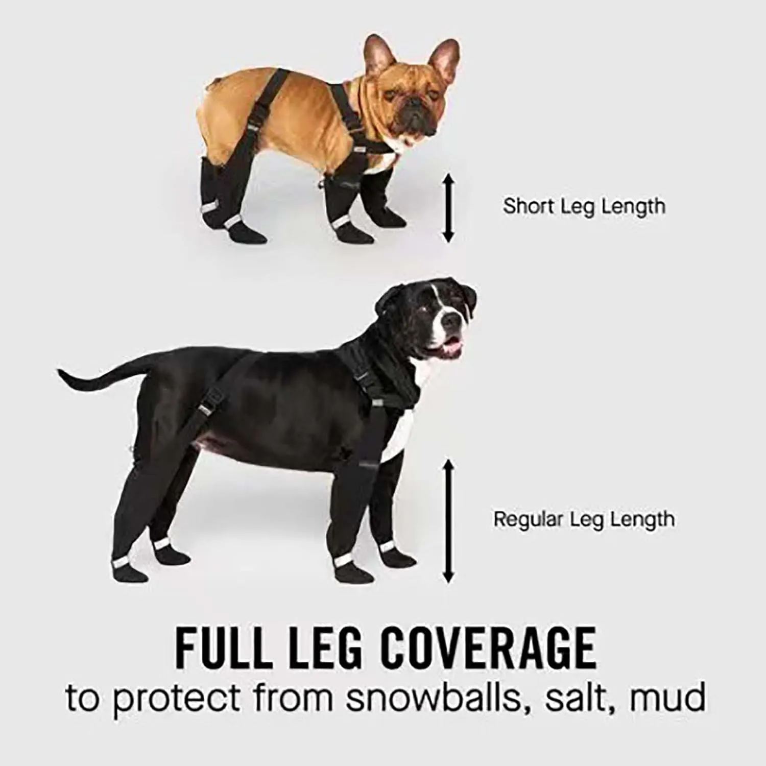 Waterproof Adjustable Dog Rain Boots with Suspenders, Anti-Slip Dog Shoes Reflective Dog Boots & Paw Protectors for Medium Large Dogs Hiking, Rainy and Snowy Days (Black, XL)