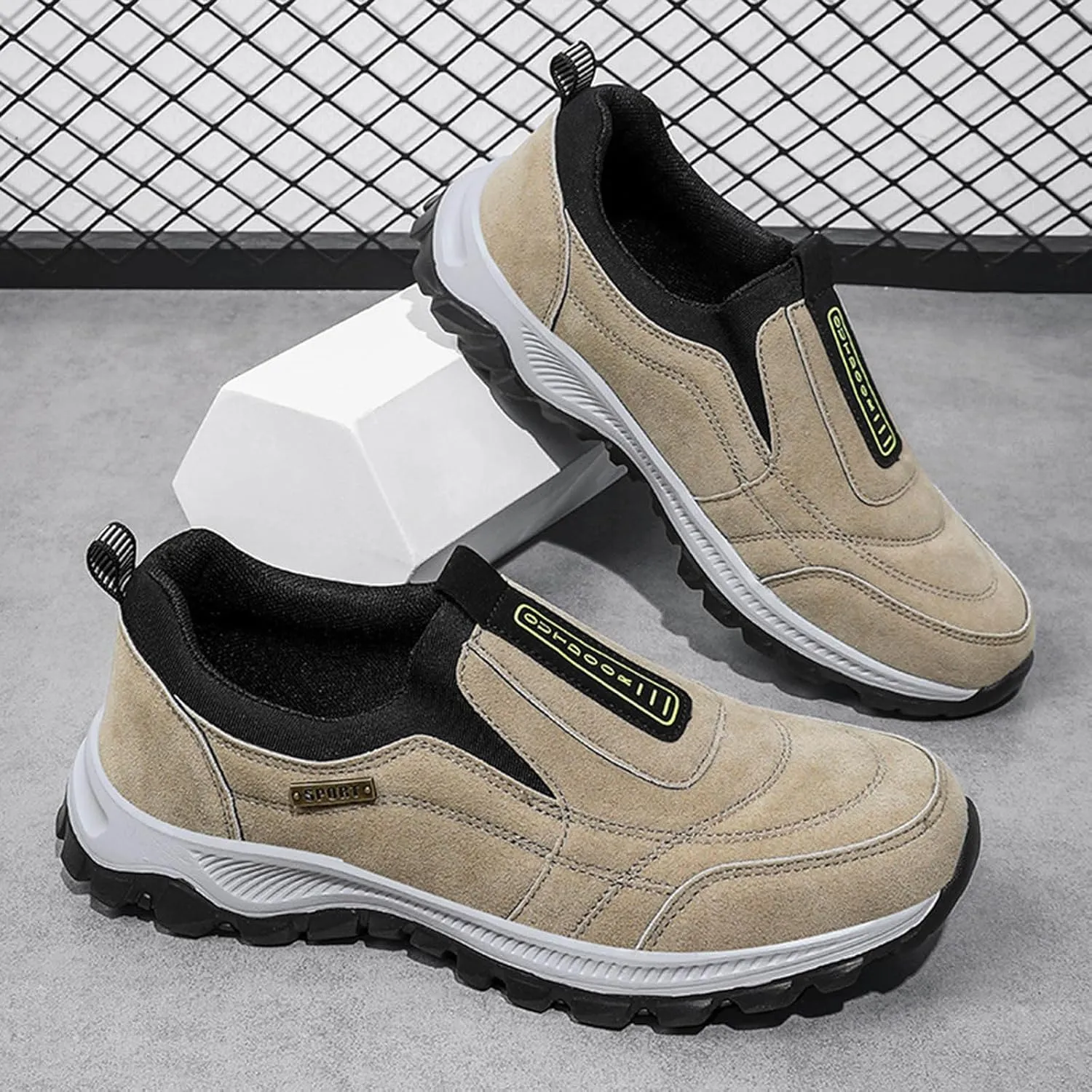 Waterproof Shoes for Men Breathable Trekking Trails Shoes Non-Slip Hiking Shoes Lightweight Casual Walking Shoes