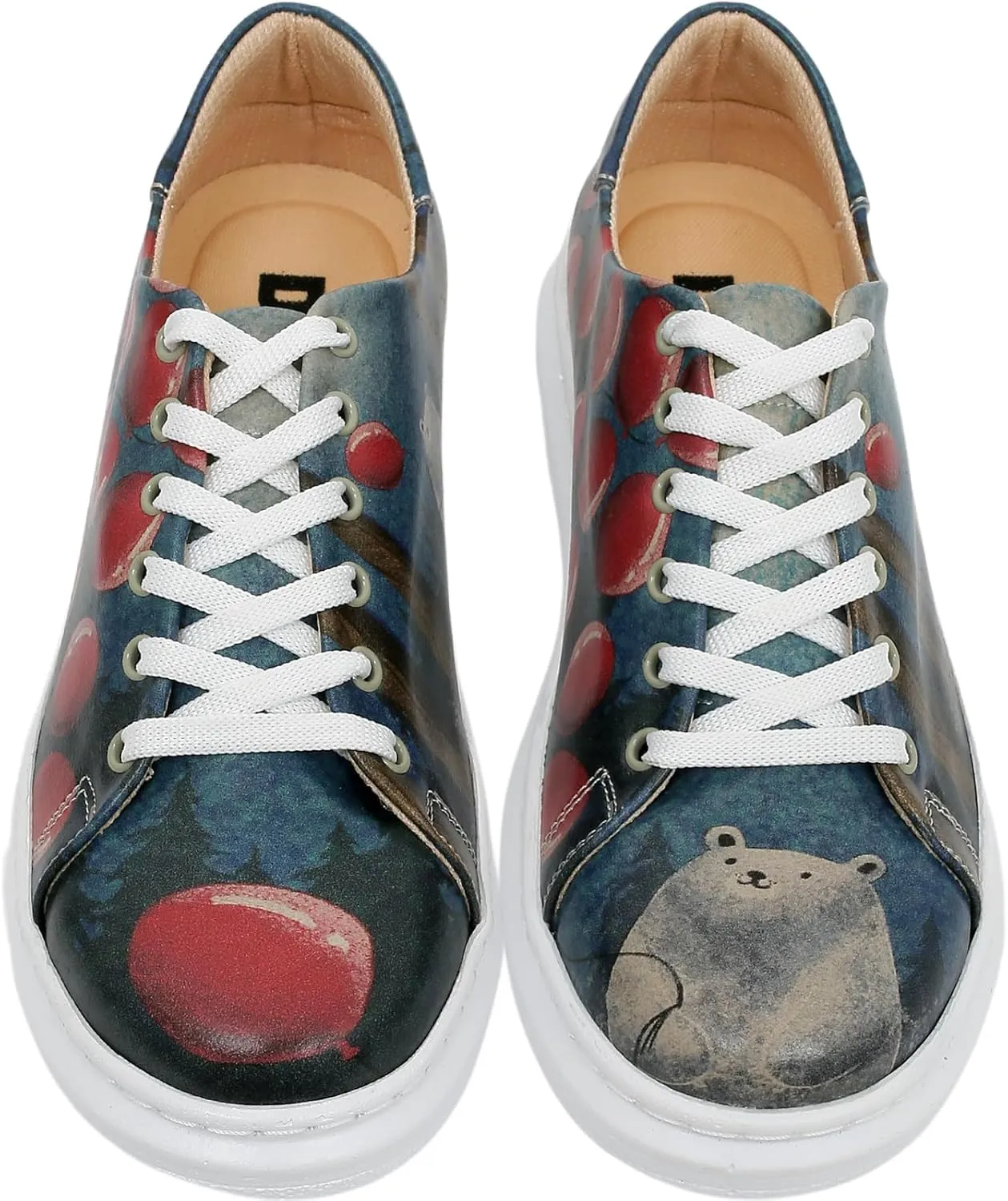 Wedge Platform Sneakers for Women - Handmade Vegan Leather, Unique Chunky Sneakers