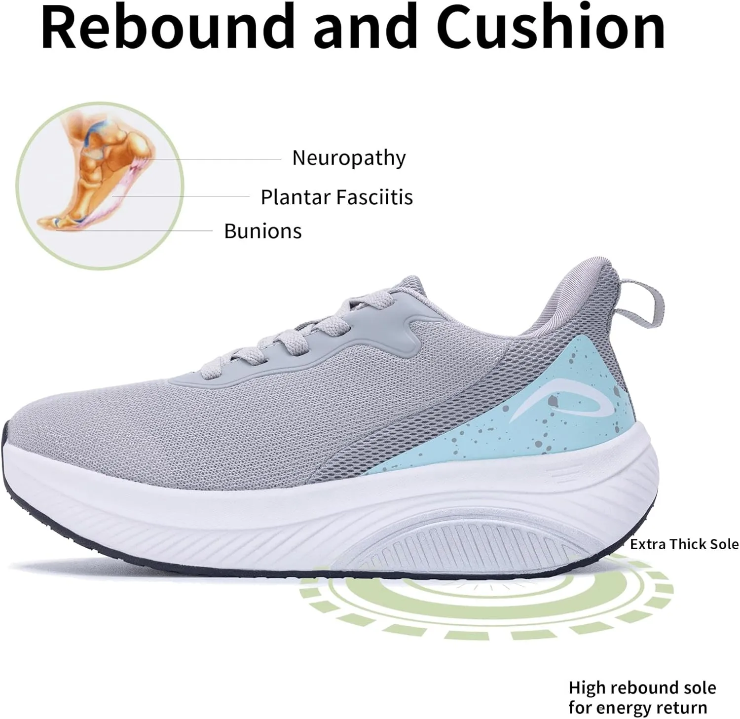 Wide Toe Box Shoes Women Arch Support Walking Shoes for Plantar FasciitisWide Width Orthotic Tennis Sneakers