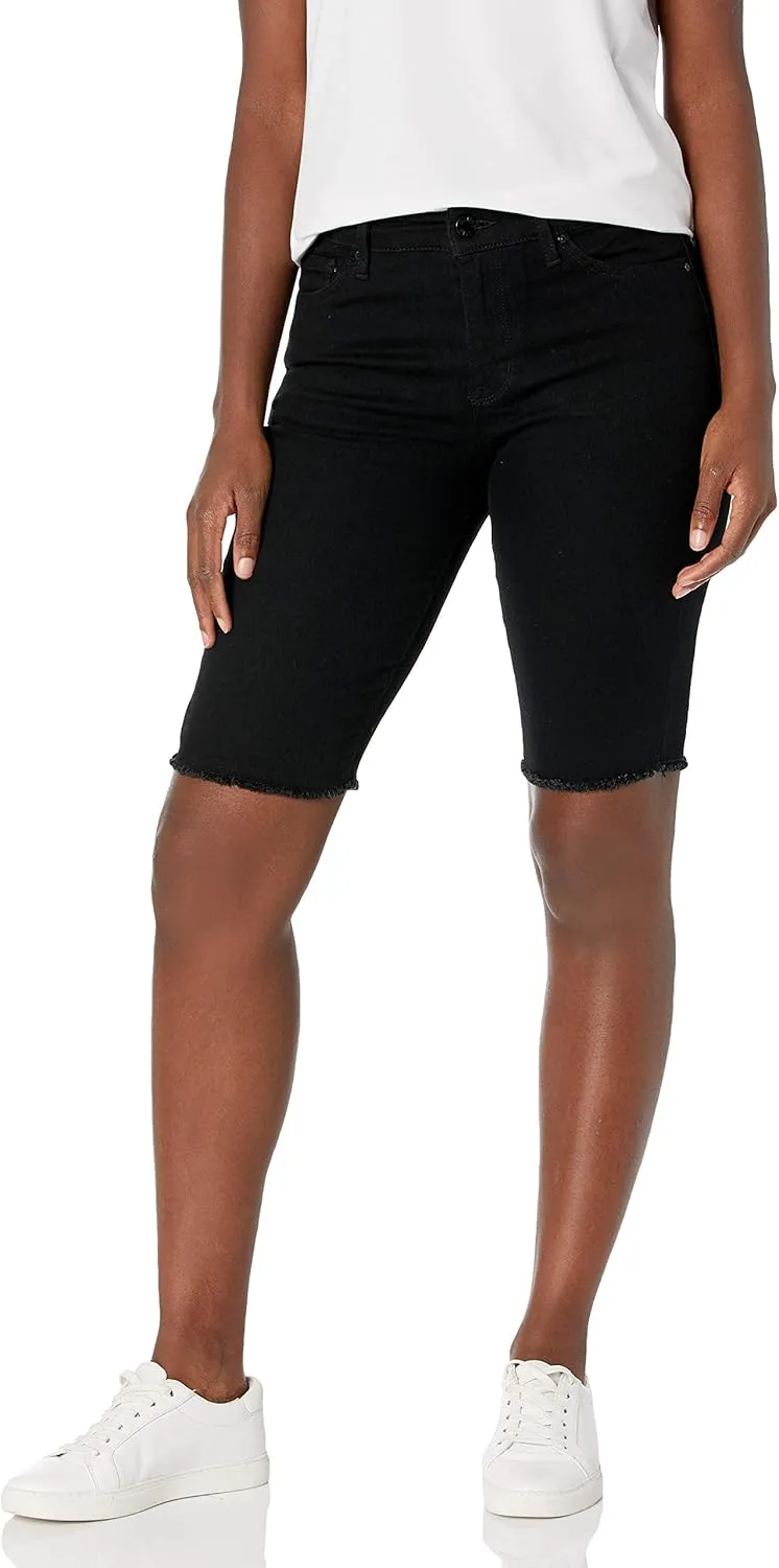 William Rast Women's High Rise Biker Bermuda Short