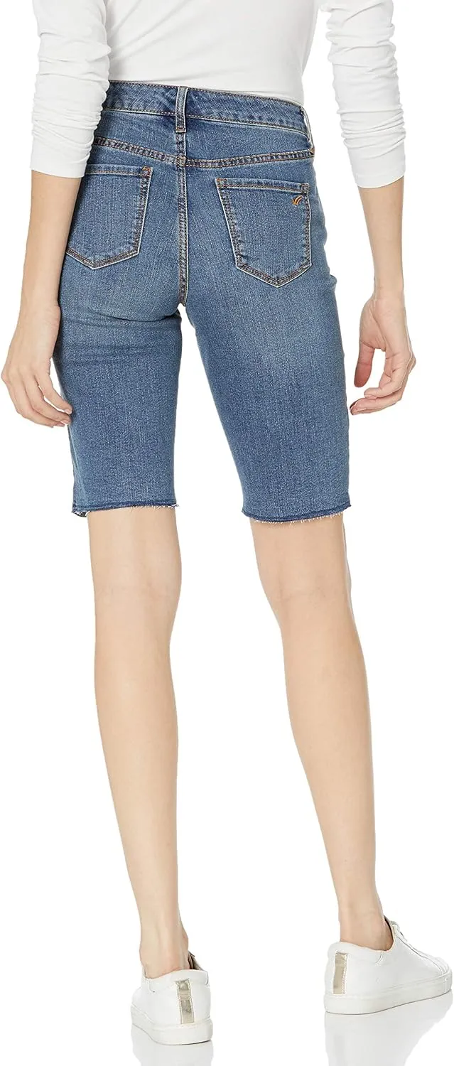 William Rast Women's High Rise Biker Bermuda Short
