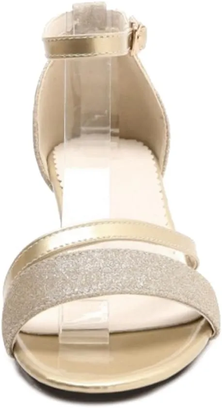 Women Bling Sandals with Low Chunky Heel Fashion Sandals
