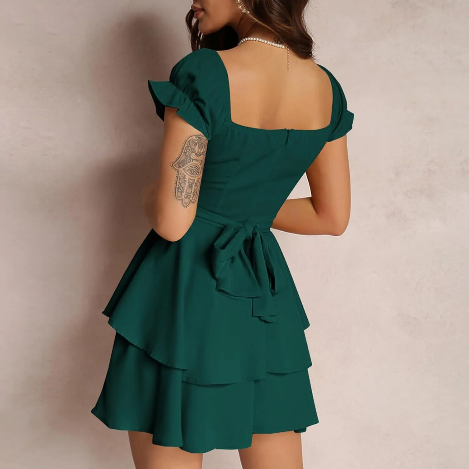Women Graduation Dress Spaghetti Straps Sleeveless Short Dresses Y2k Low Cut Bodycon Going Out A-Line Mini Dress