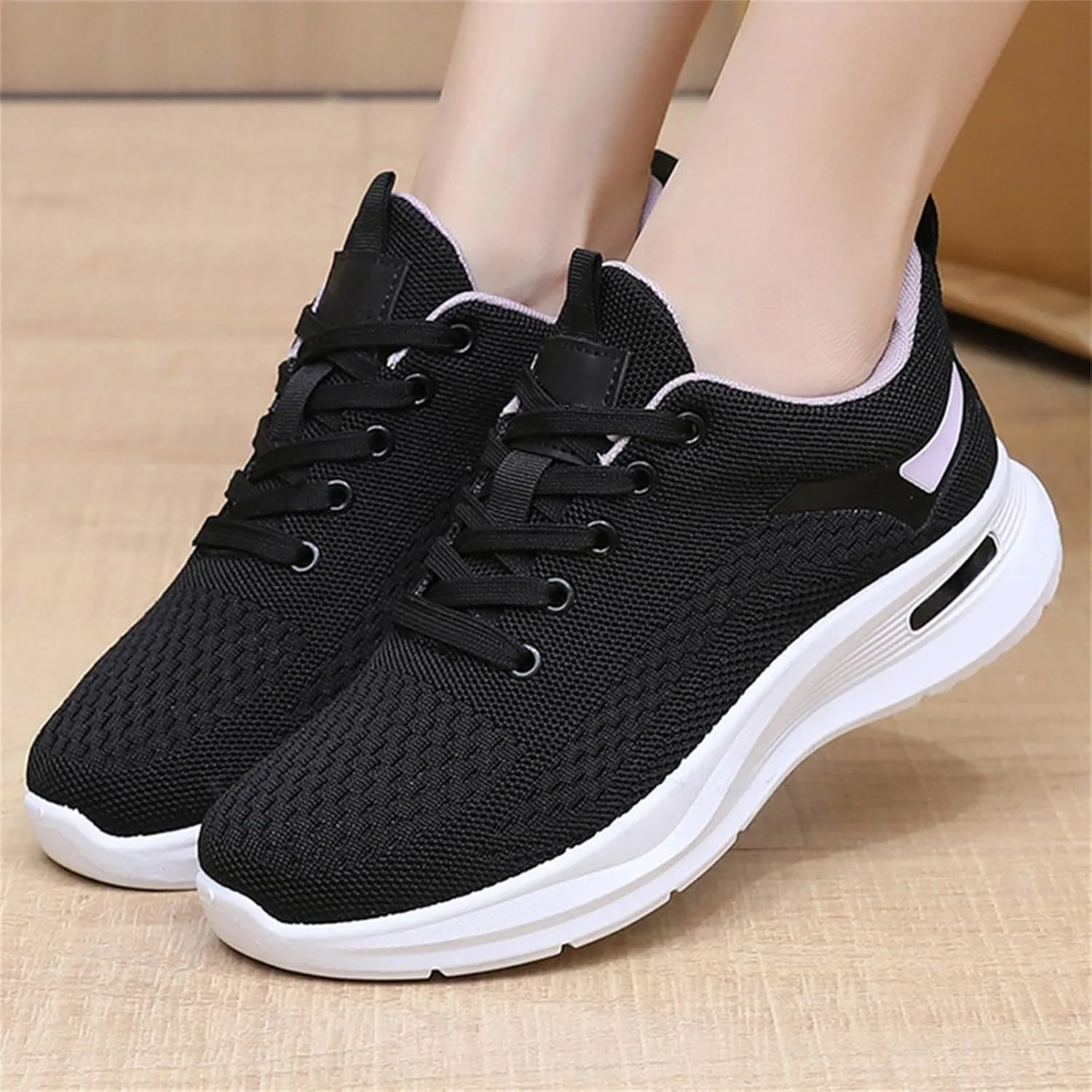 Women Walking Shoes Ladies Running Sneakers Breathable Mesh Sports Shoes Casual Lightweight Gym Lace up Sneakers
