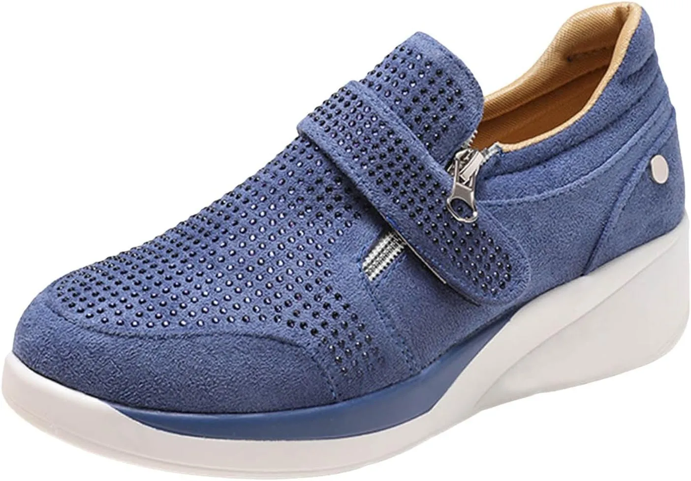 Women Walking Shoes with Arch Support Orthopedic Shoes for Women Comfortable Running Shoes Breathable Mesh Womens Slip On Sneakers Tennis Shoes Lightweight Casual Air Cushion Sneakers