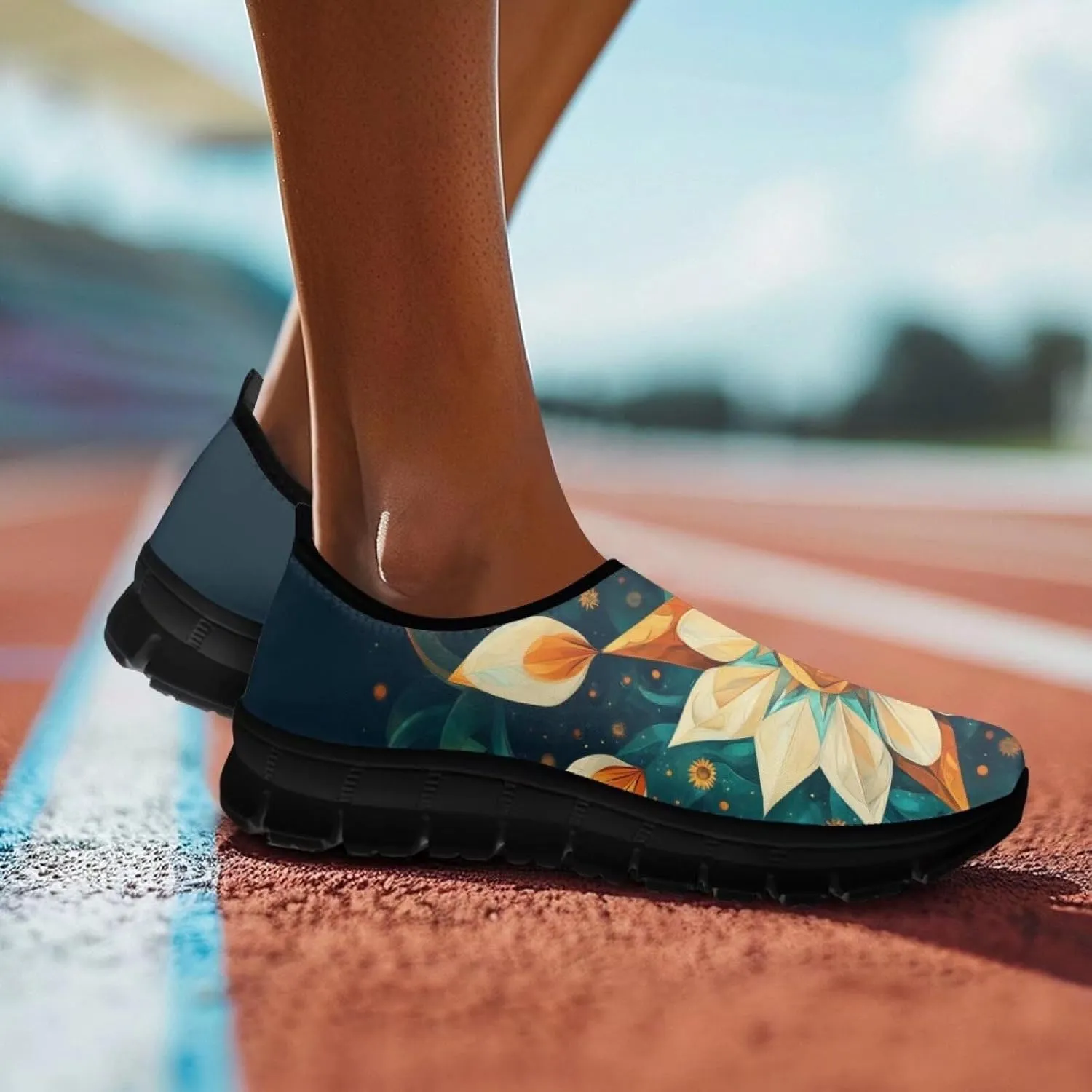 Women Walking Sneakers Fashion Ladies Slip On Shoes Travel Shoes