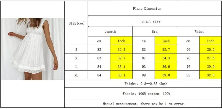 Women's Babydoll Mini Dress Floral Embroidery Summer Sleeveless Loose A Line Flowy Short Sundress for Beach Club Party