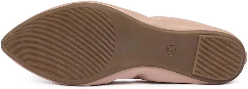 Women's Ballet Flat Slip On Flats - Classic Casual Dress Shoes, Foldable Portable Travel Ballet Walking Shoes