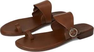 Women's Barcelona Slip On Sandal Slides, Luggage Leather, 11