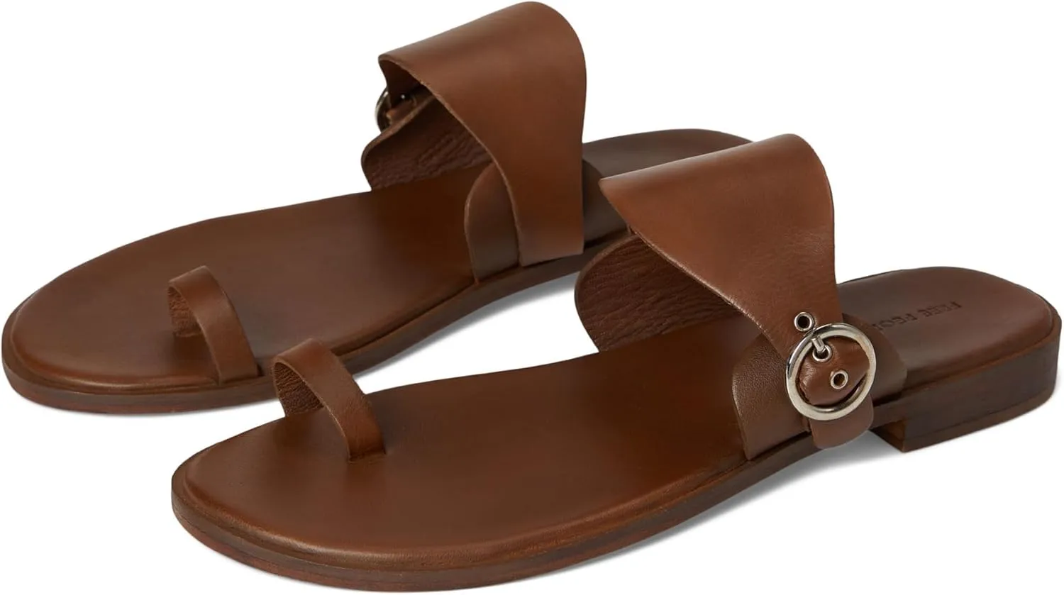 Women's Barcelona Slip On Sandal Slides, Luggage Leather, 11