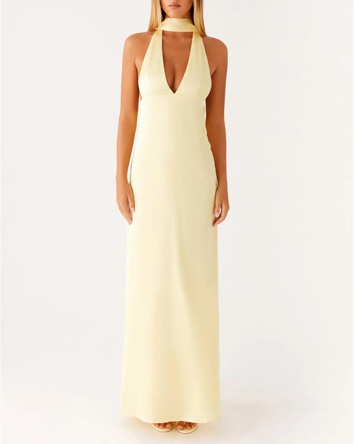 Womens Floral Spaghetti Strap Maxi Dress Y2k Backless Sleeveless Tube Dresses Sexy Vacation Going Out Beachwear