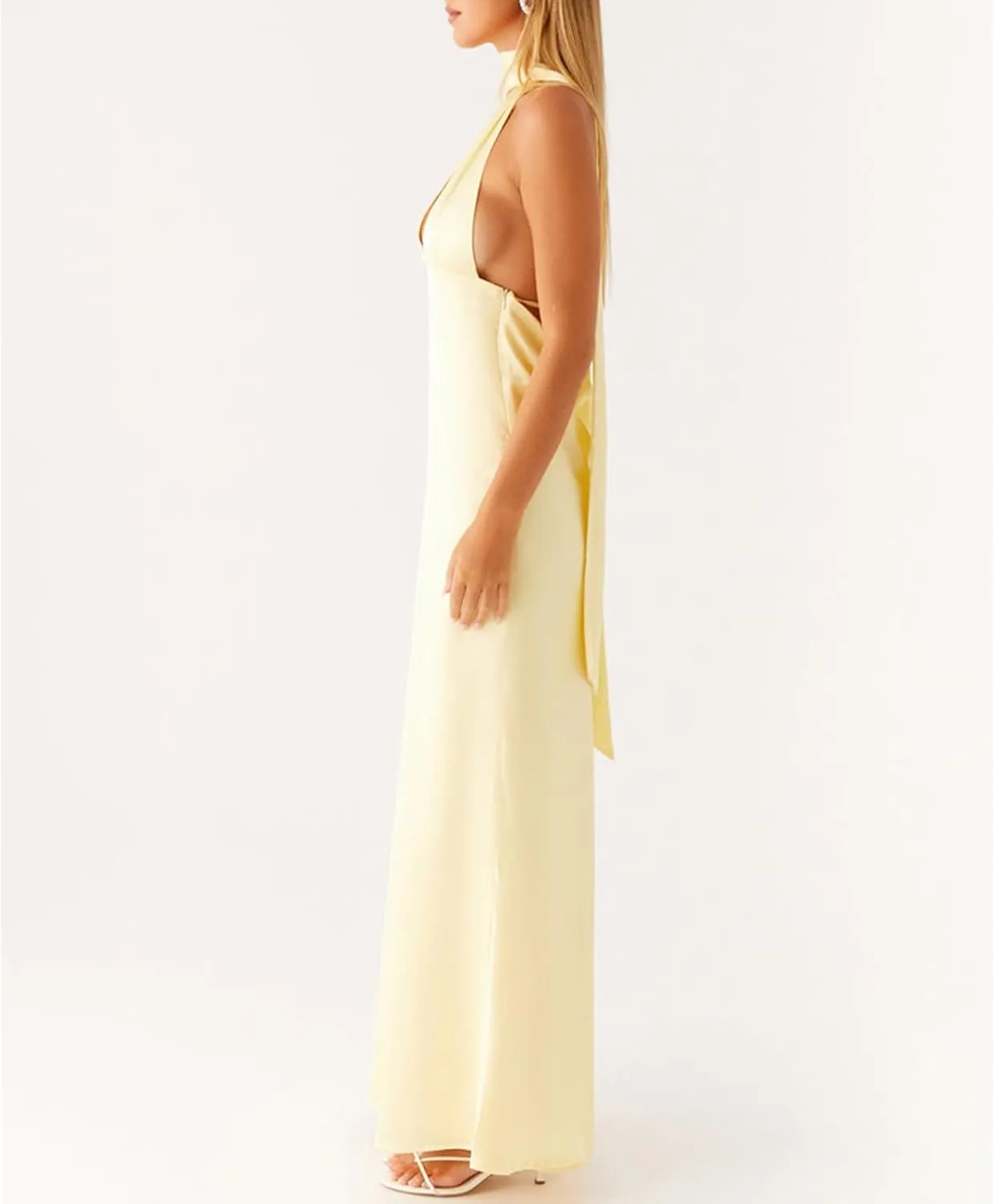 Womens Floral Spaghetti Strap Maxi Dress Y2k Backless Sleeveless Tube Dresses Sexy Vacation Going Out Beachwear