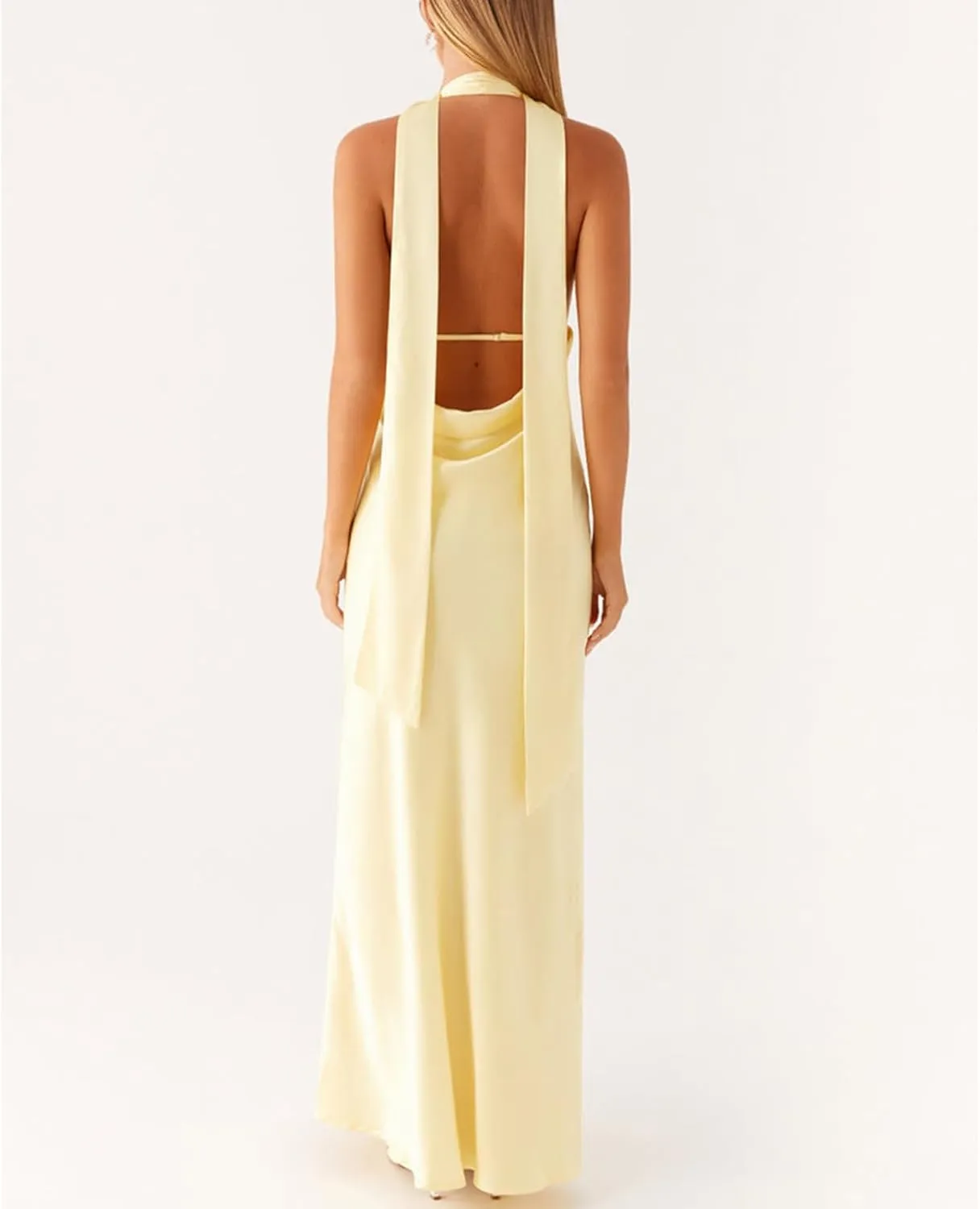 Womens Floral Spaghetti Strap Maxi Dress Y2k Backless Sleeveless Tube Dresses Sexy Vacation Going Out Beachwear