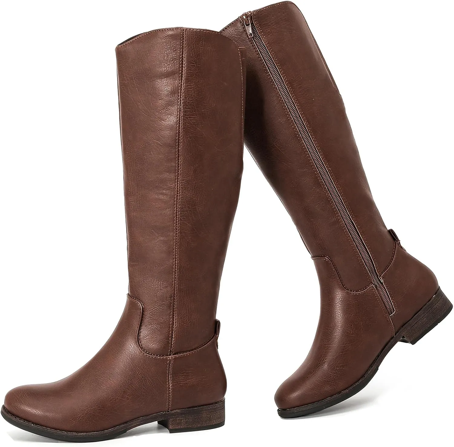 Women's Knee High Boots Stylish Comfort Round Toe Tall Riding Combat Boot Classic Fashion Fall Winter Boots for Women.