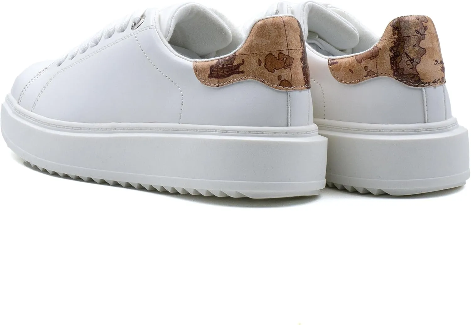 Women's Lace Up Platform Sneakers, Elevated Sole, Classic Trendy Comfortable Fashion PU Shoes