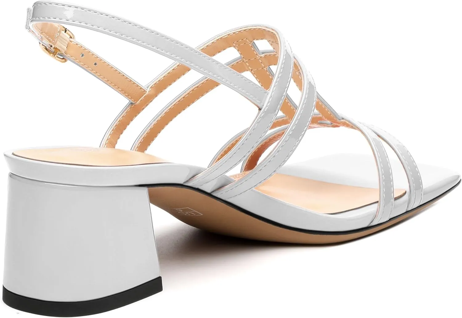 Women's Low Heels Strappy Sandals Square Open Toe Ankle Strap Low HeeL Sandals Comfort Dress Party Wedding Shoes 2"