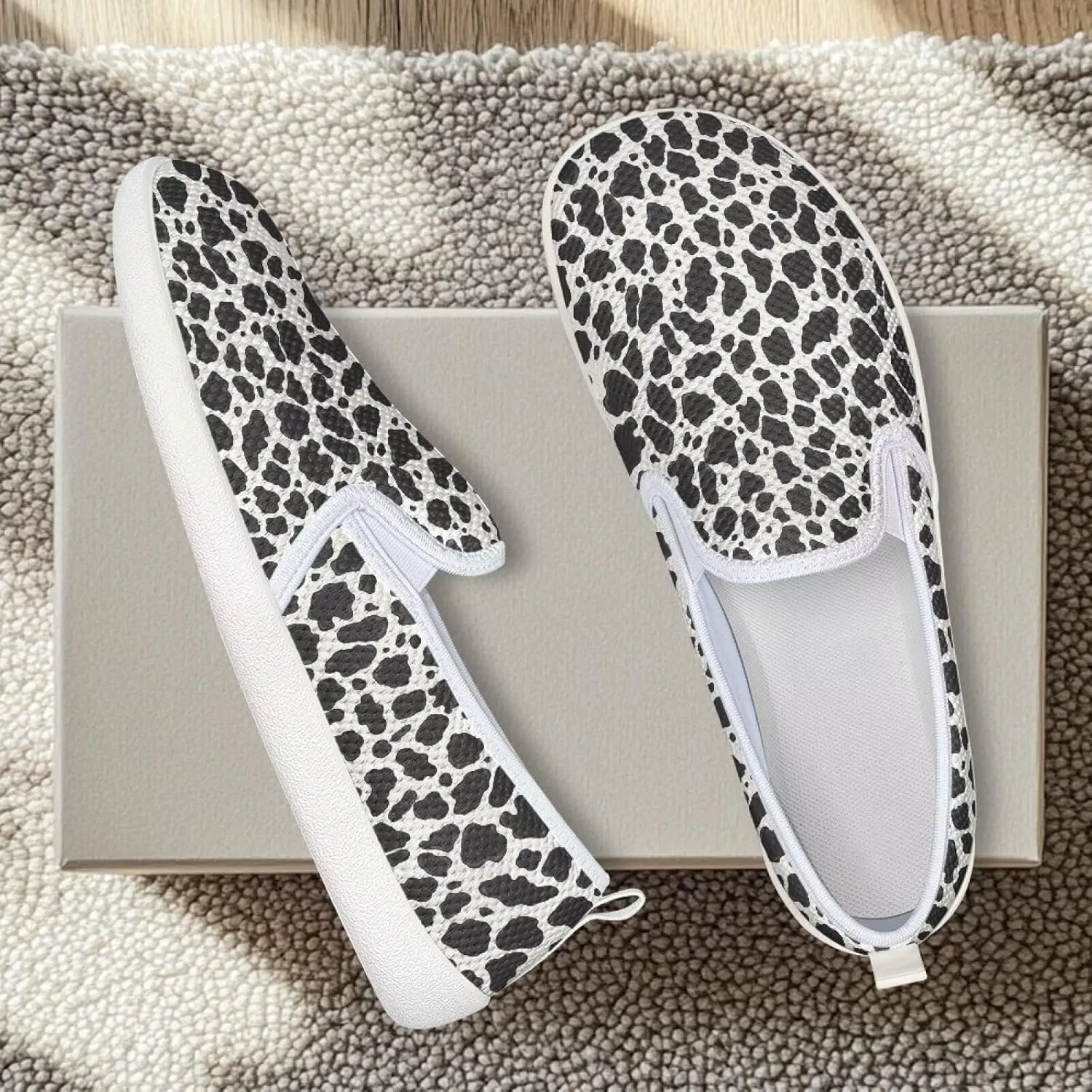 Women's Mesh Flats Shoes Breathable Slip On Casual Travel Walking Shoes Comfortable Non Slip Work Driving Flat Shoes US 6-11
