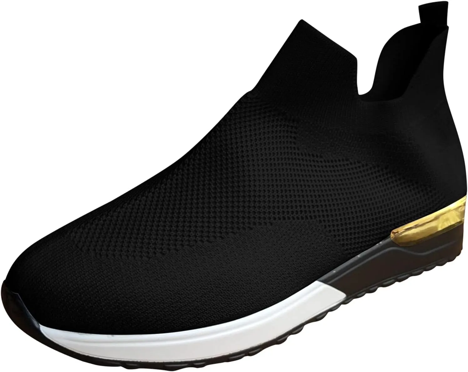 Womens Non Slip Work Shoes Slip On Water Resistant Walking Shoes Women Wide Width Men's Casual Dress Shoes Fashion Sneakers Brown Tennis Shoe Loafers Casual Slip On