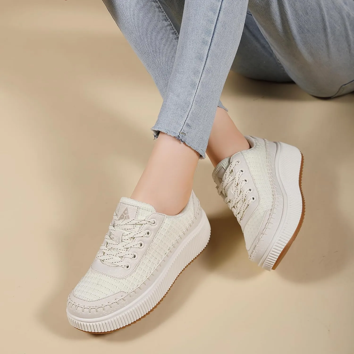 Womens Platform Shoes Comfortable Casual Sneakers Casual Tennis Walking Shoes