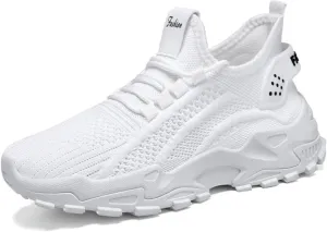 Womens Shoes Running Sneakers Lightweight Comfortable Tennis Slip On Walking Footwear Mesh Breathable Air Cushion Gym Workout Athletic Casual Shoe
