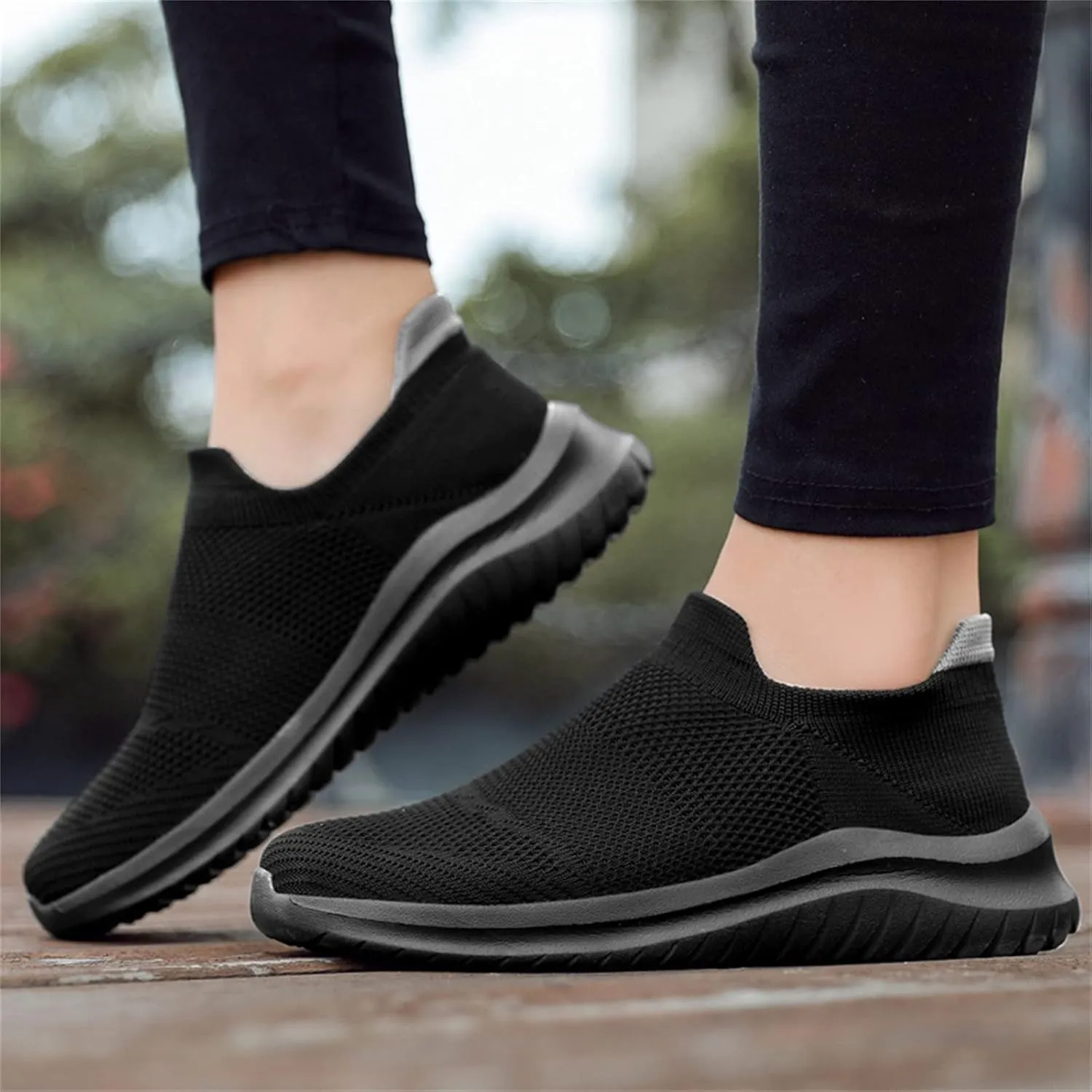 Women's Slip-on Shoes Wide Width Sneakers Hands Free Mens Dress Shoes Mesh Breathable Business Casual Shoes Casual Sneakers Waterproof Tennis Shoe Casual Loafers