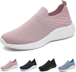 Womens Slip on Walking Shoes Comfort Lightweight Breathable Sock Shoe Mesh Casual Fashion Tennis Running Sneakers (8)
