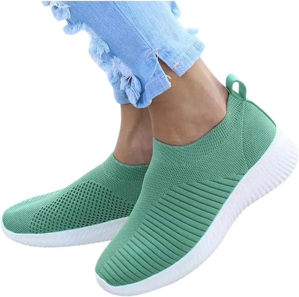 Womens Slip On Walking Shoes Lightweight Breathable Non Slip Running Shoes for Men Arch Support Dressy Casual Shoes Chunky Sneakers Steel Toe Tennis Shoe Loafers Shoe
