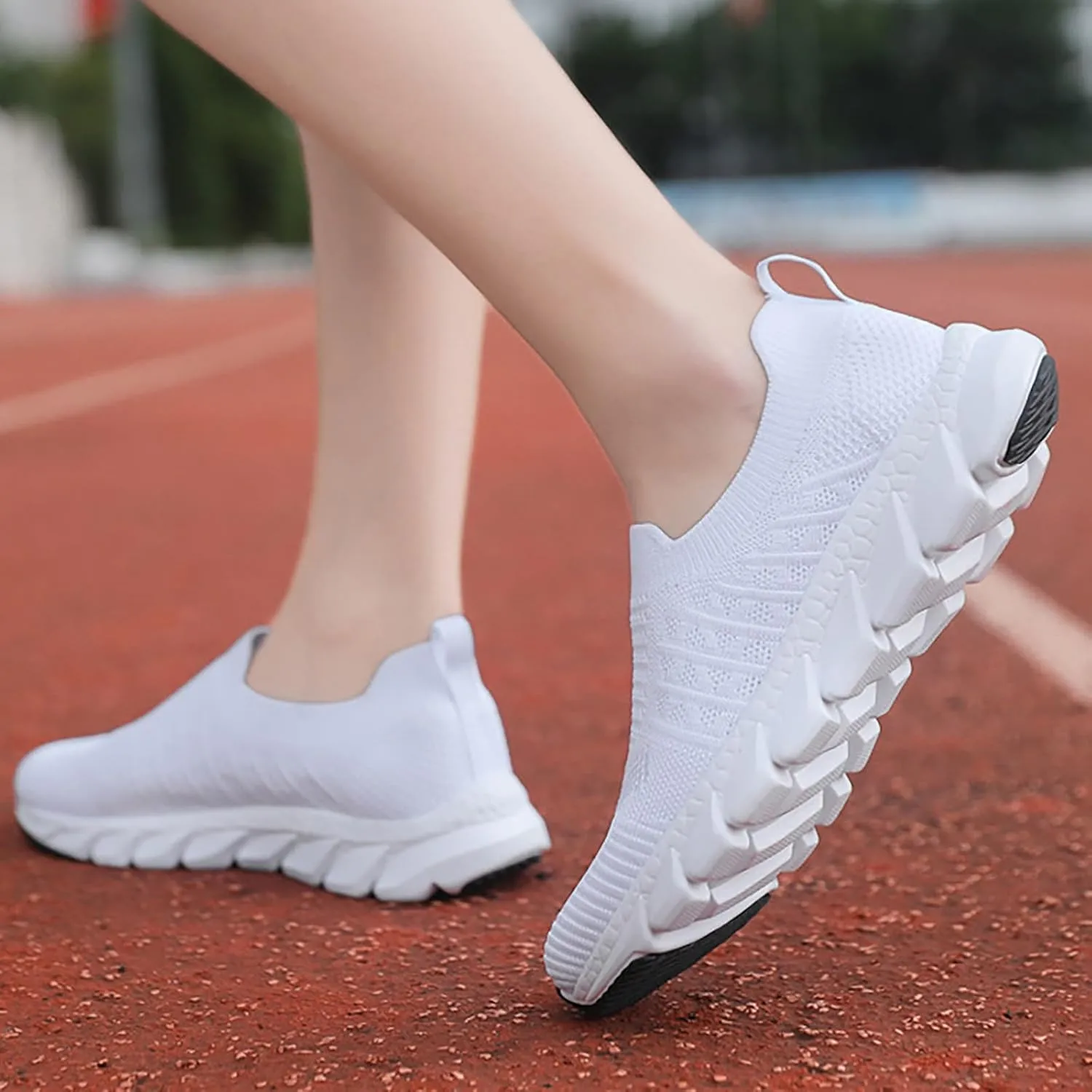 Womens Slip On Walking Shoes Non Slip Running Shoes Womens Running Shoes Arch Support Black Casual Shoes Men Shoes Sneakers Brown Tennis Shoe Trainers Shoe