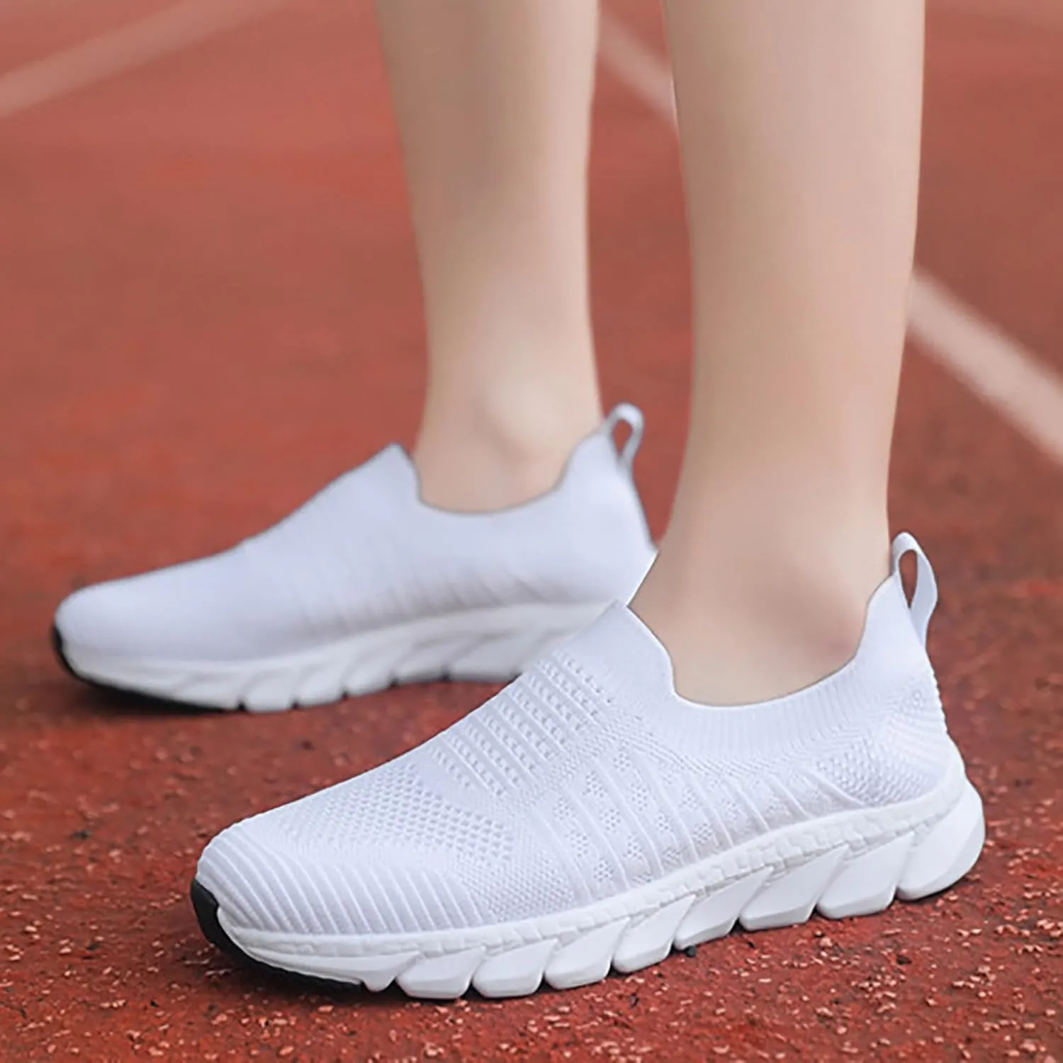Womens Slip On Walking Shoes Non Slip Running Shoes Womens Running Shoes Arch Support Black Casual Shoes Men Shoes Sneakers Brown Tennis Shoe Trainers Shoe