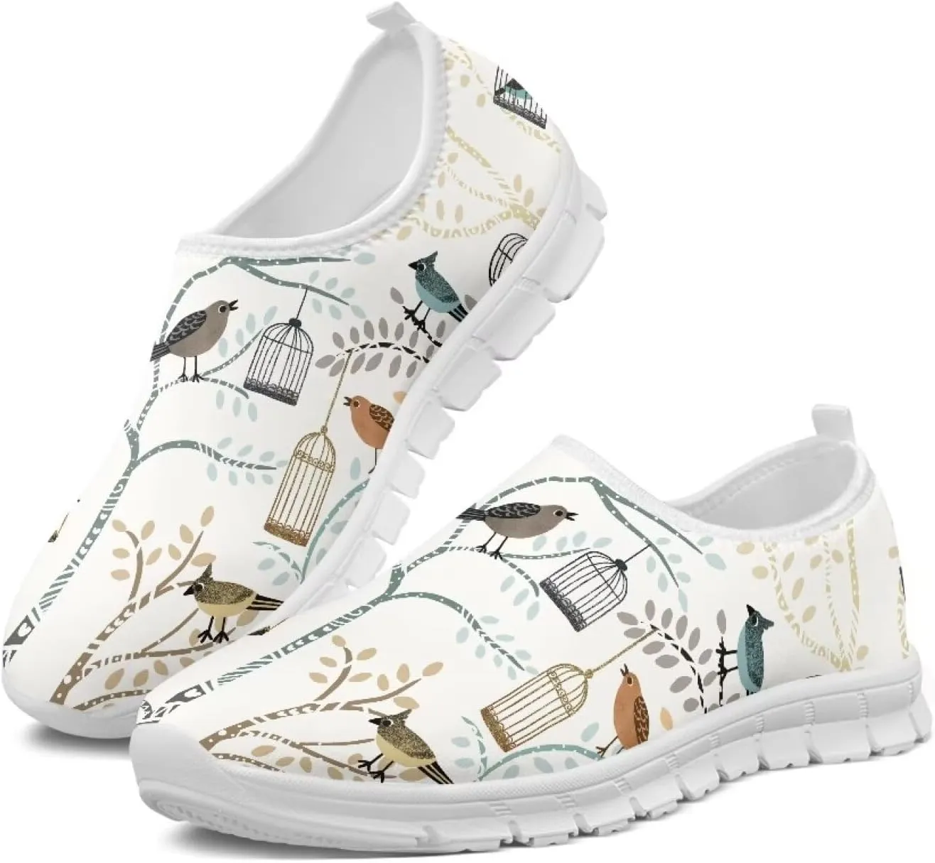 Women's Sneakers Casual Low Top Running Sneaker Flat Breathable Slip On Soft Holiday Play Athletic Shoes for Womens