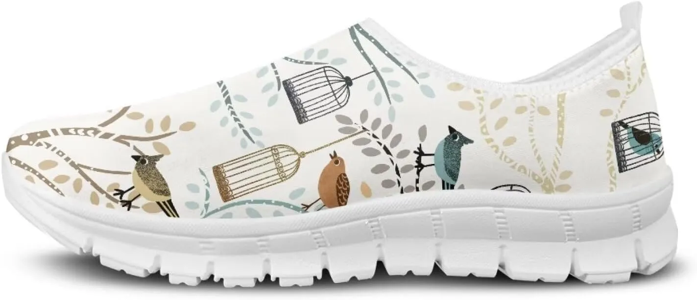 Women's Sneakers Casual Low Top Running Sneaker Flat Breathable Slip On Soft Holiday Play Athletic Shoes for Womens