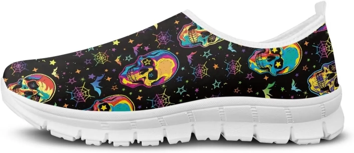 Women's Sneakers Casual Low Top Running Sneaker Flat Breathable Slip On Soft Holiday Play Athletic Shoes for Womens