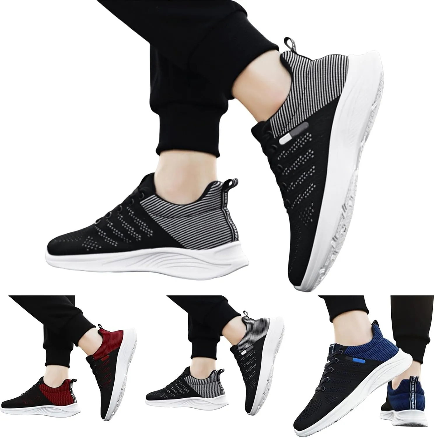 Women's Sneakers Mesh Lightweight BreathableTennis Shoes Non Slip Casual Sports Shoes Slip On Running Shoes