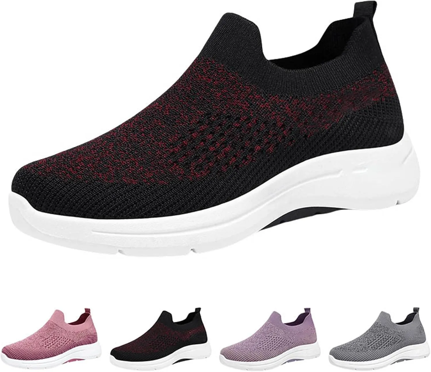 Womens Sneakers Tennis Walking Workout Gym Shoes Slip On Lightweight Comfortable Athletic Sports Running Shoes