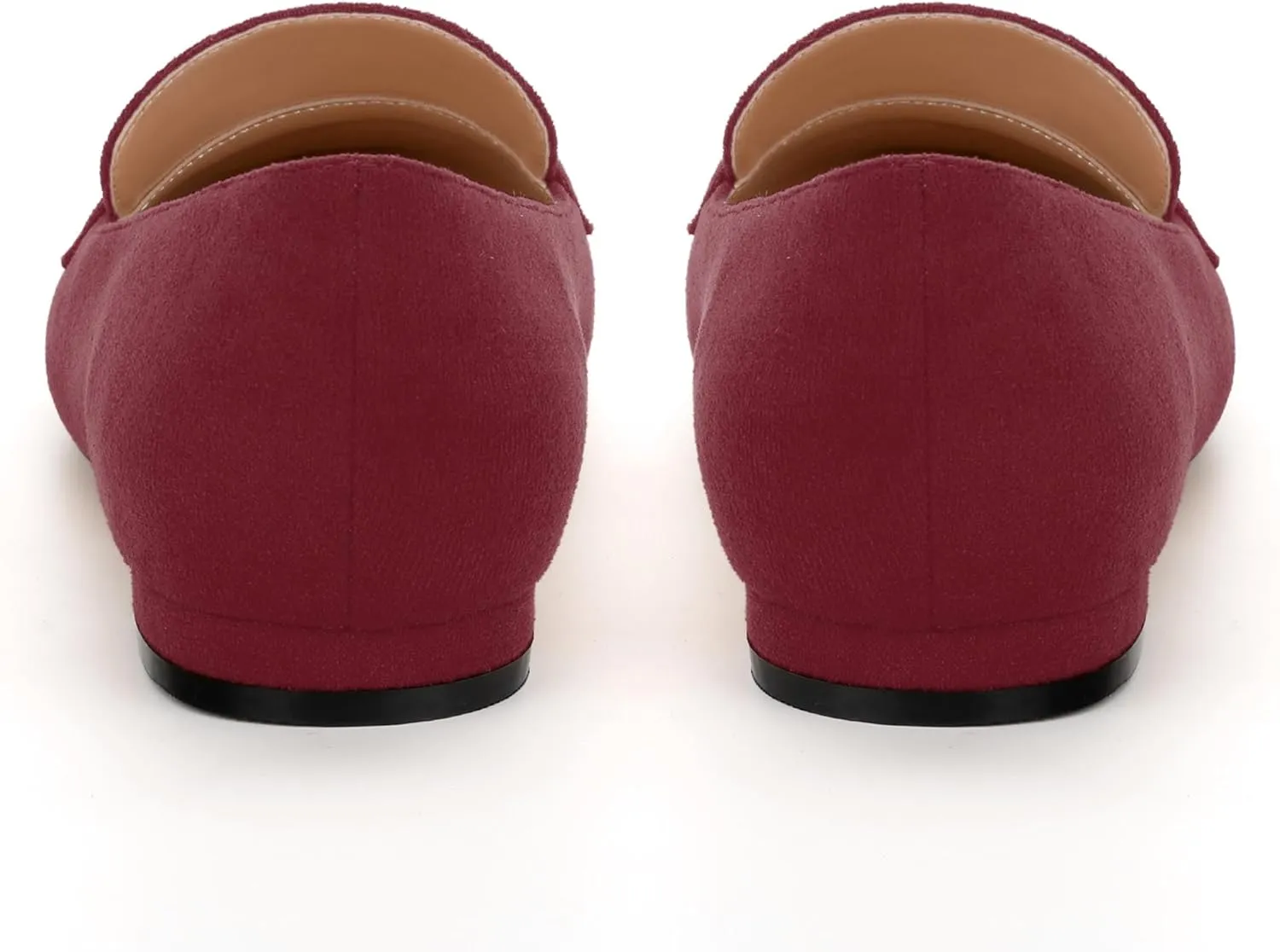 Womens Solid Slip On Pointed Toe Casual Flat Loafer, Metal Chain Loafers for Women Comfortable Fashion Work Flats Shoes