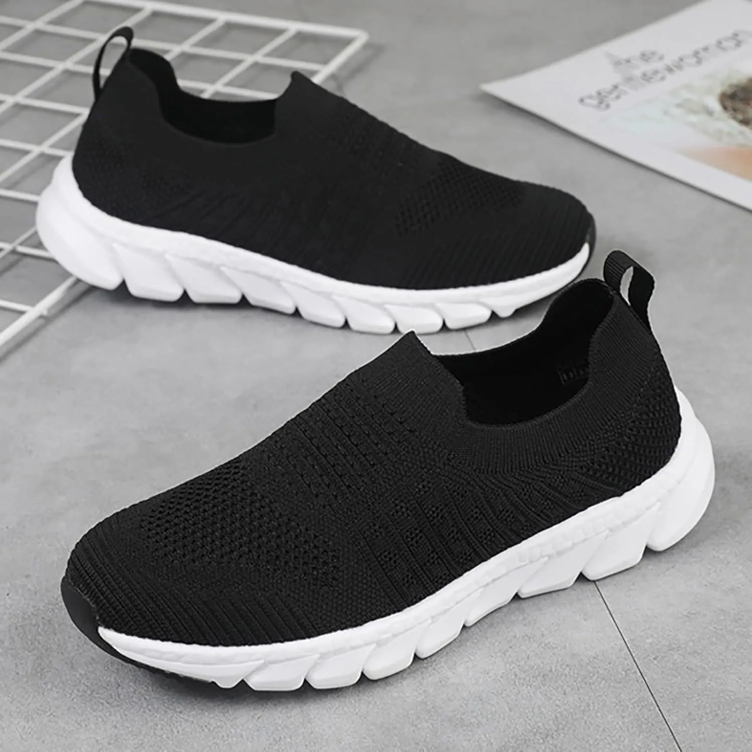 Women's Walking Shoes Cushion Comfortable Breeze Shoes Womens Tennis Shoes Jogging Women Shoes Casual White Sneakers Steel Toe Tennis Shoe Loafers Dress Shoe