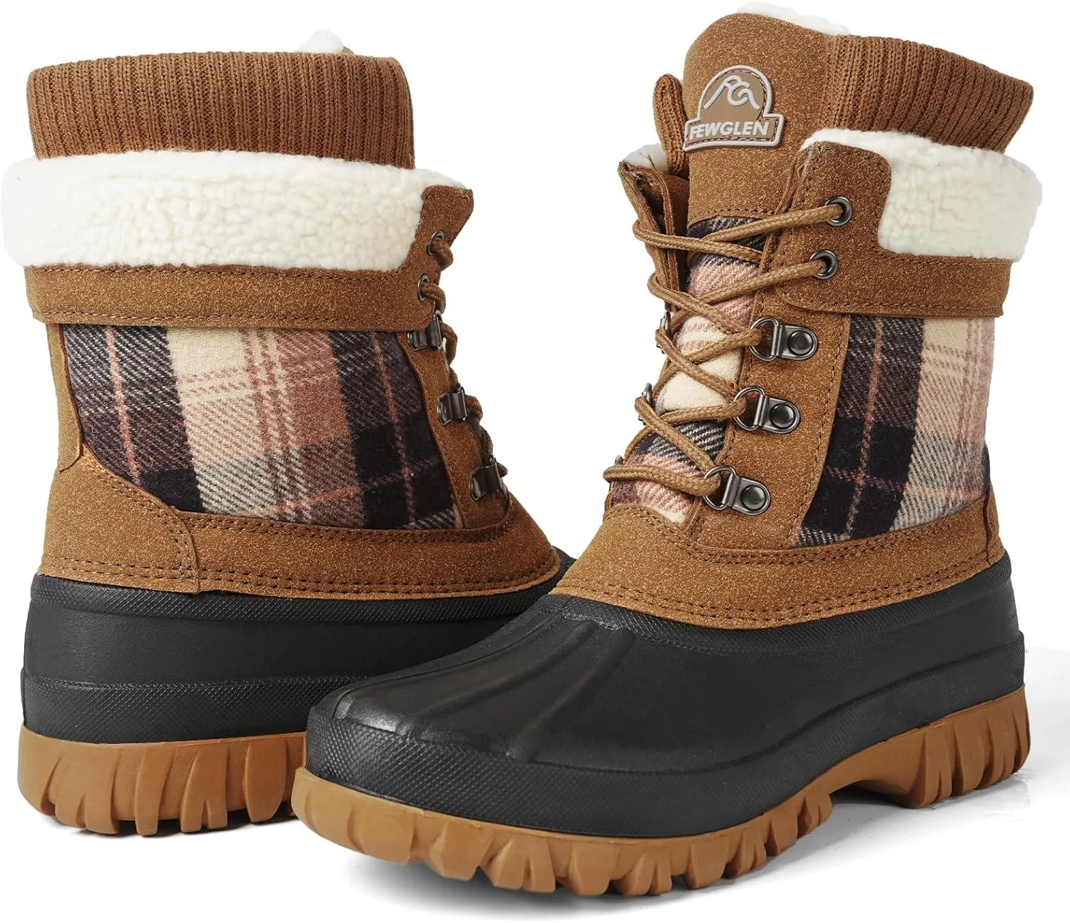 Womens Winter Snow Boots Waterproof Insulated Shell Duck Boots For Women Warm Boots Cold Weather