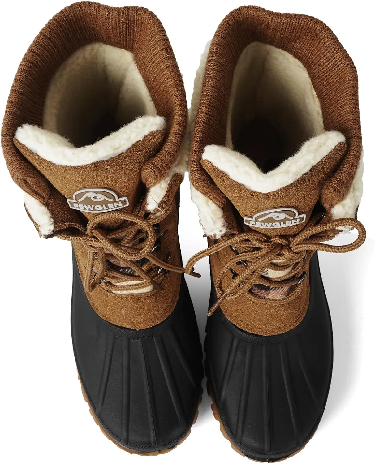 Womens Winter Snow Boots Waterproof Insulated Shell Duck Boots For Women Warm Boots Cold Weather
