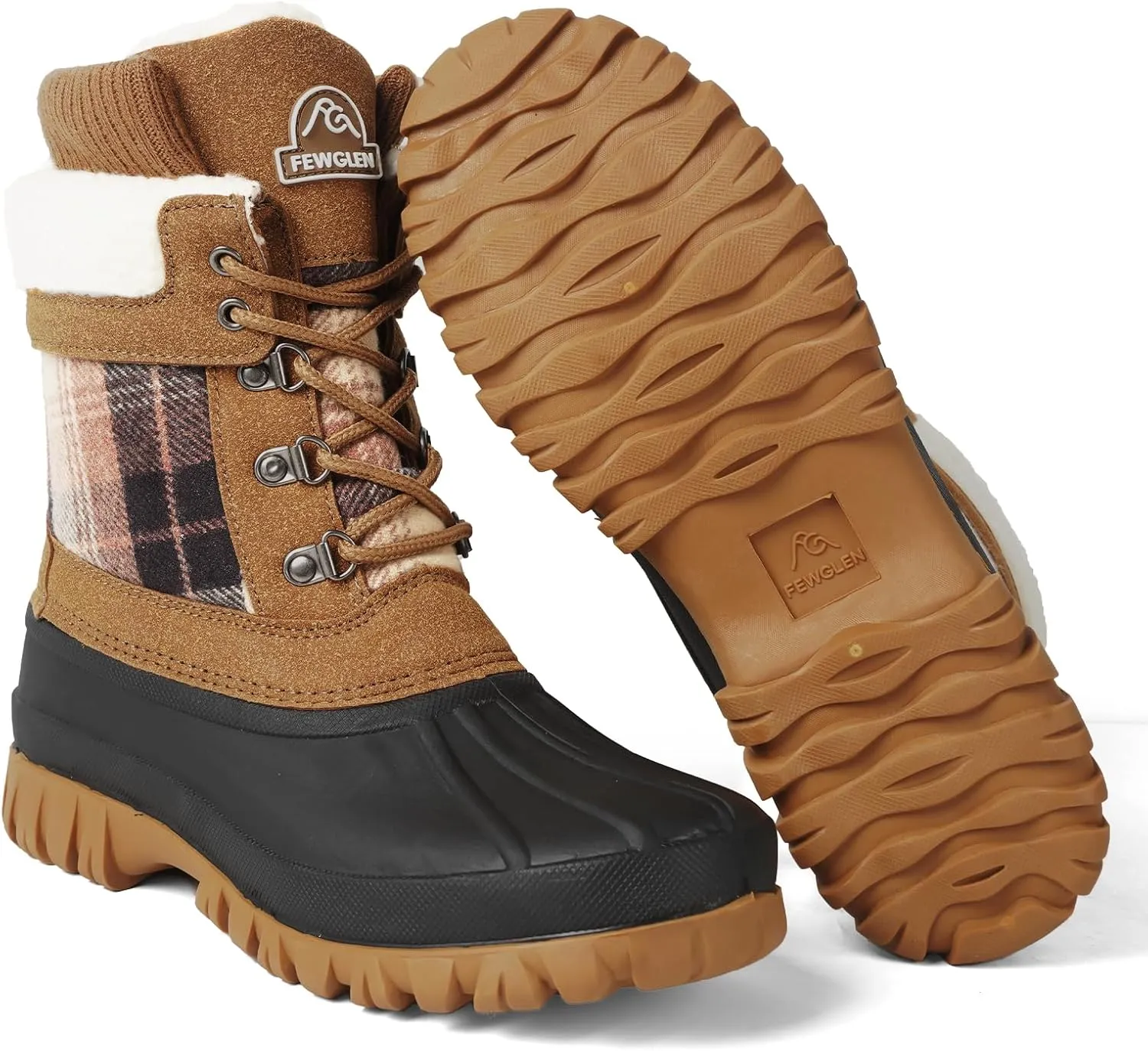 Womens Winter Snow Boots Waterproof Insulated Shell Duck Boots For Women Warm Boots Cold Weather