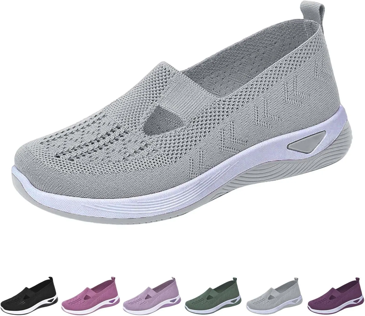 Women's Woven Orthopedic Breathable Soft Shoes Tennis Shoes Womens Wide Feet Casual Work Shoes Platform Sneakers White Tennis Shoe Loafers Dress Shoe