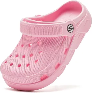 WOUEOI Boys Girls Garden Shoes Toddler Cartoon Slides Sandals Kids Clogs