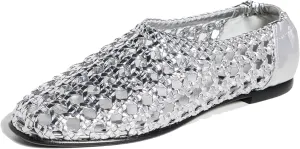 Woven Ballet Flats for Women Fashion Square Toe, Easy Slip-On Comfortable Elegant, Cute Casual Shoes Perfect for Everyday Wear