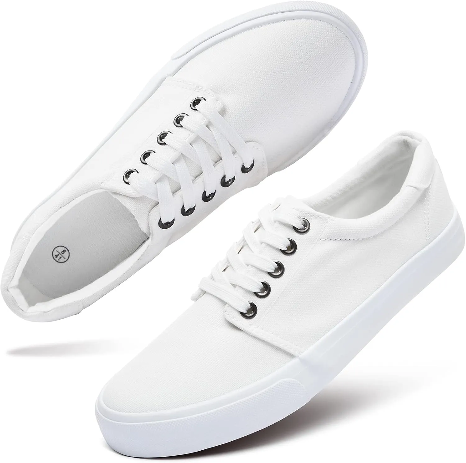 yageyan Mens Canvas Shoes Low top Sneakers Black Fashion Mens Casual Shoes